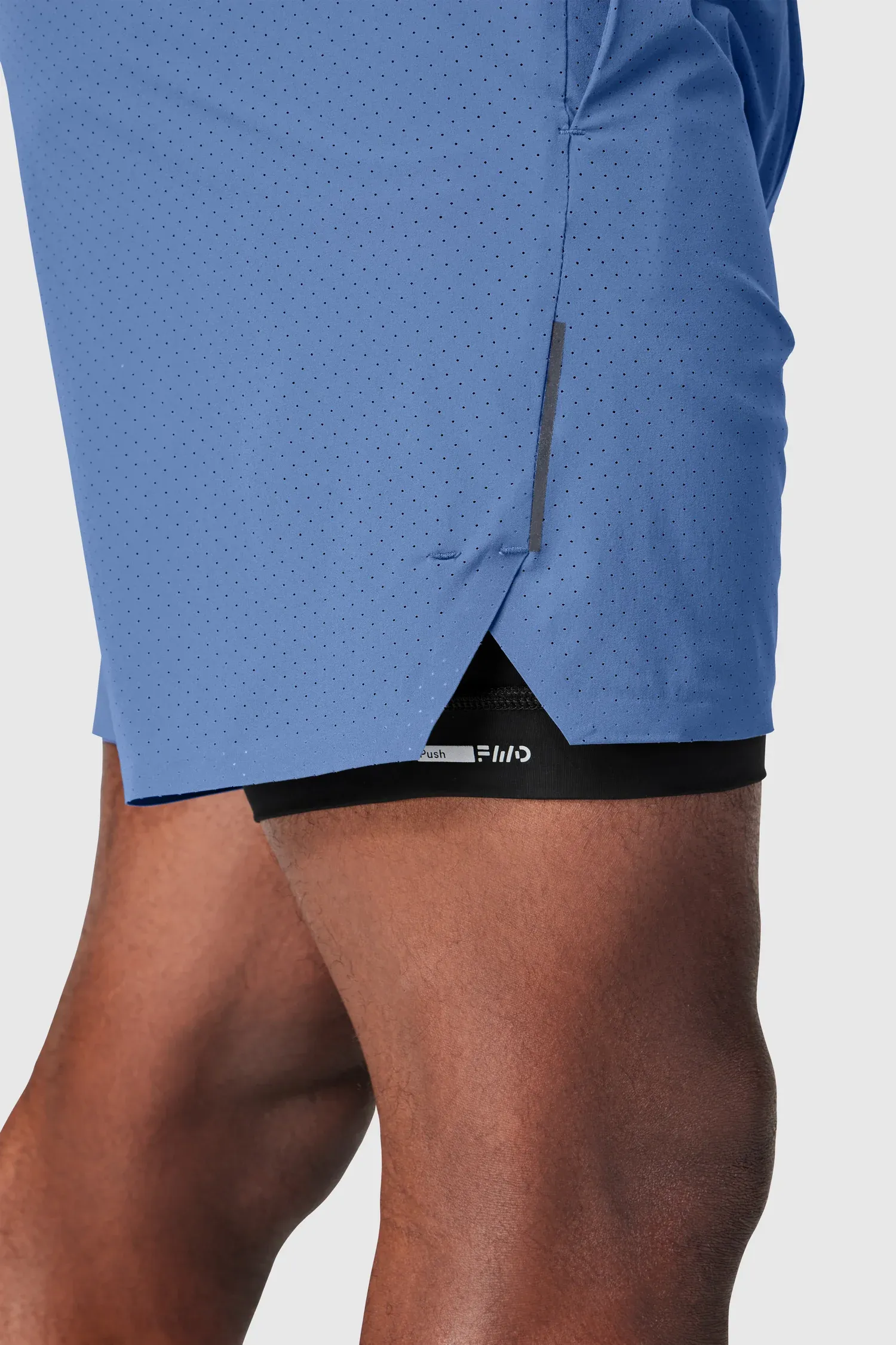Aviate — Laser Perforation, Aviate Stretch Training Short, split hem