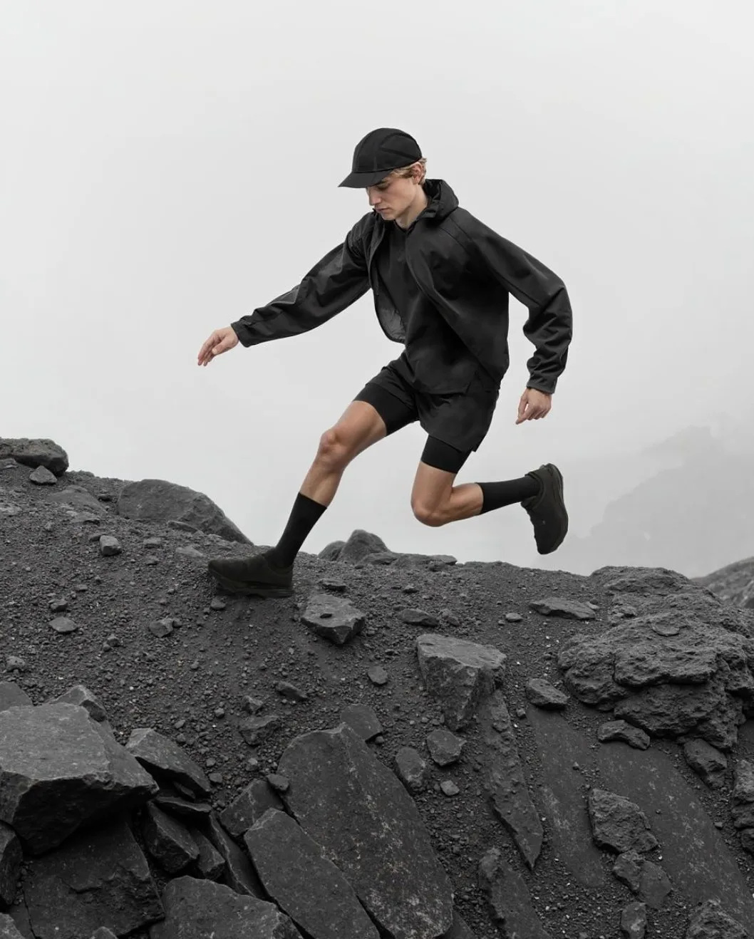 Aviate — reference, descent on volcanic rock