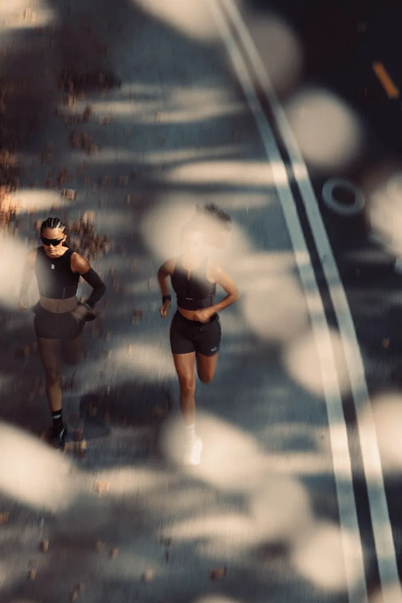 Aviate — reference, runners through dappled light