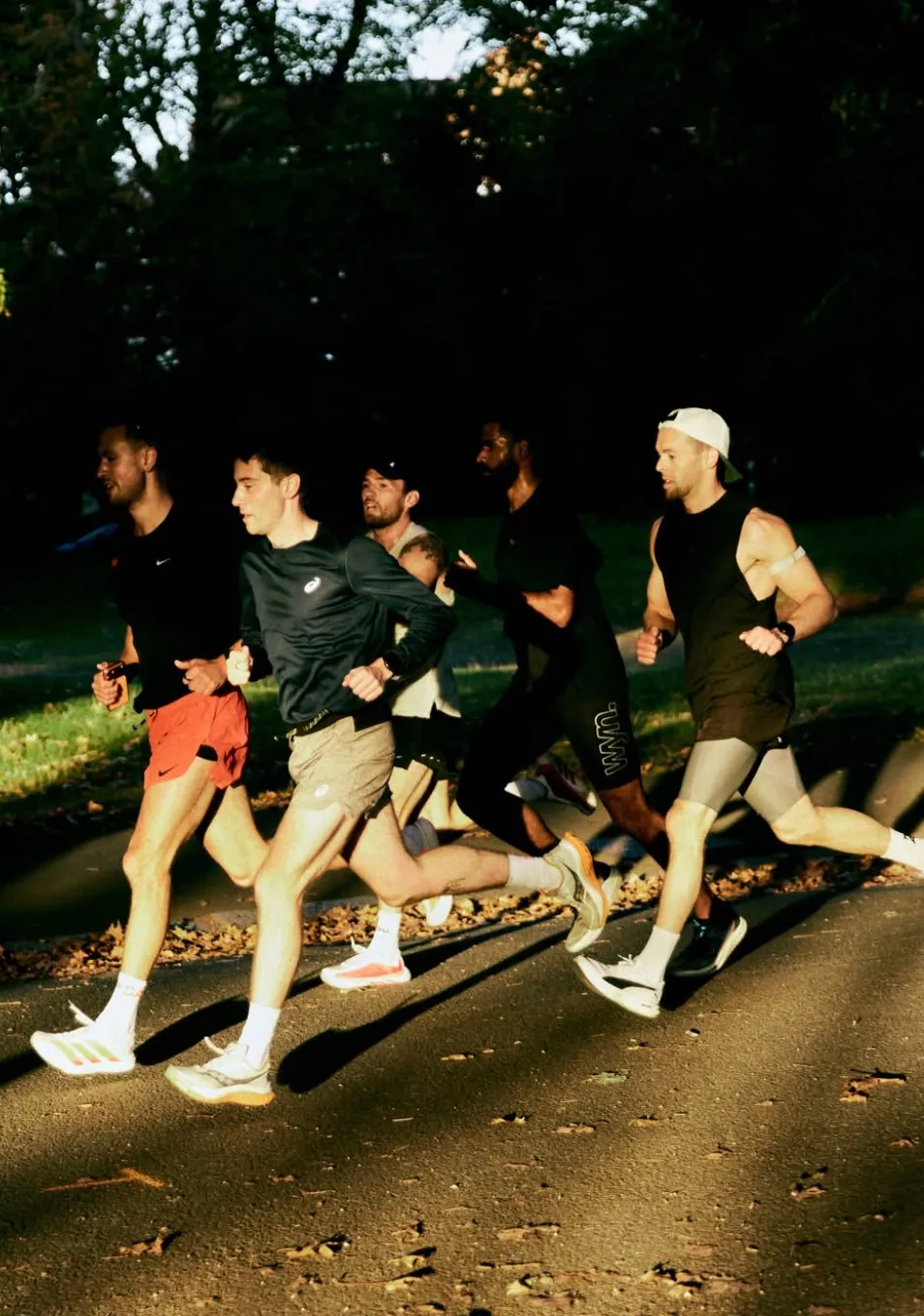 Aviate — reference, group run, low sun