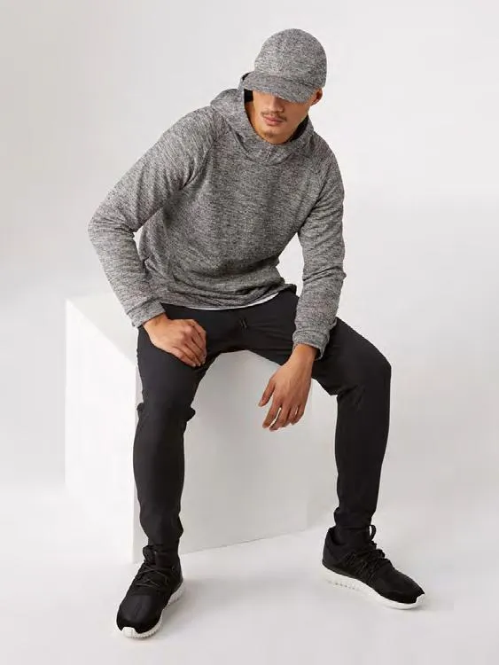 State Concepts — grey hoodie, cap, tapered pant